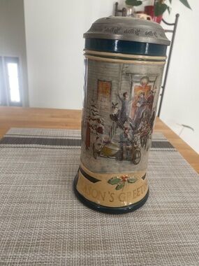 Vintage Harley Davidson 1996 Christmas Stein Mug #0461 of 5000 Made